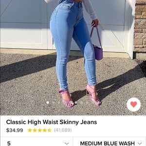 Fashion Nova, high waisted skinny jeans